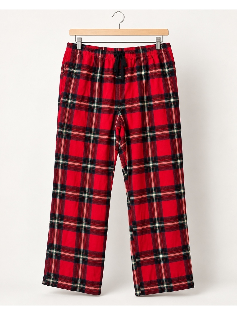 Stars Above XL Red Plaid Flannel Pajama Pants Cotton Drawstring Lounge